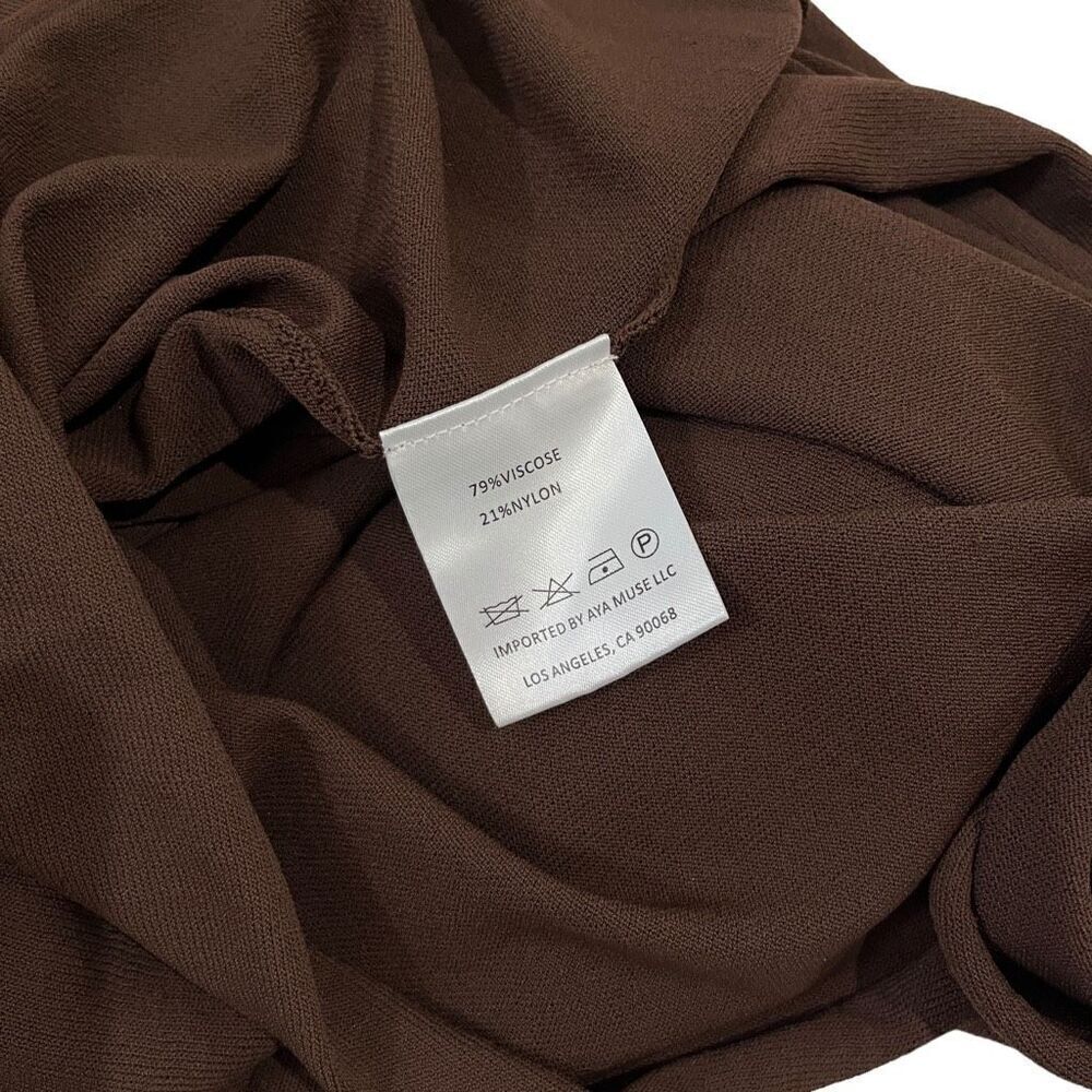 Aya Muse Birch Dress in Chocolate‎ - Picture 11 of 13